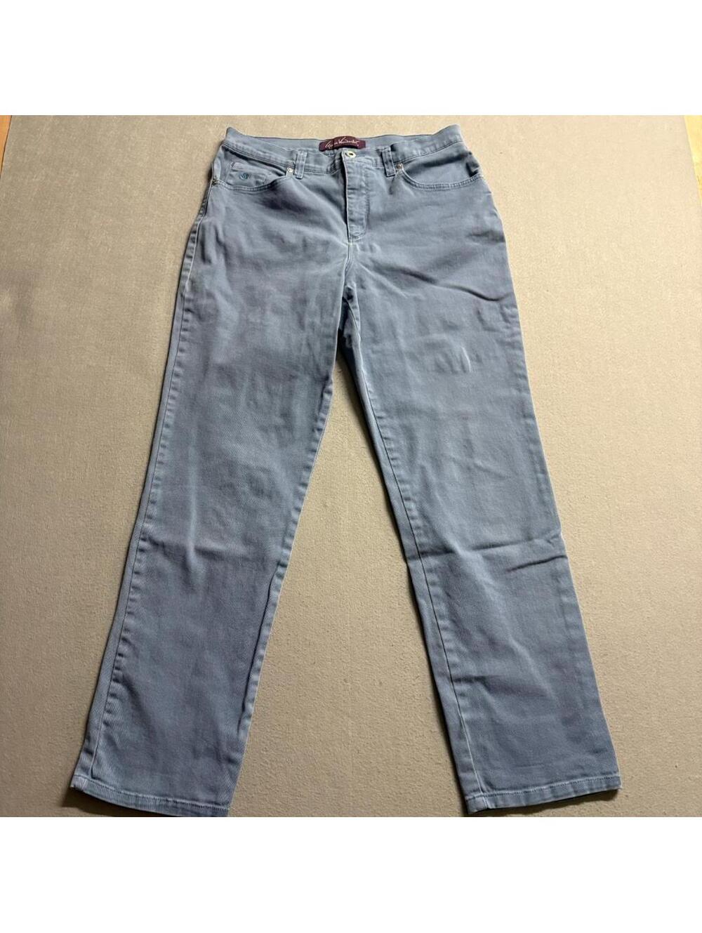 Gloria Vanderbilt Amanda Jeans Womens 10 Blue Cotton Stretch Straight Leg Pants